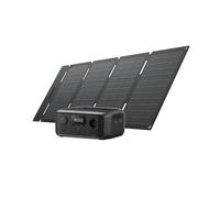 ECOFLOW Centrale elettrica portatile RIVER 3 con pannello da 45 W, batteria LFP da 245Wh, uscita max 600W, tempo di funz. doppio con GaN, UPS <20 ms, generatore solare 30% + compatto x esterni,camping