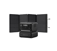 EcoFlow Centrale elettrica portatile RIVER 3 Max con 160W pannello solare, batteria LFP 572 Wh, uscita 1200W, collegamento wireless, generatore solare per all’aperto, campeggio, camper