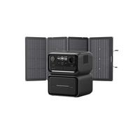 EcoFlow Centrale elettrica portatile RIVER 3 Max Plus con pannello solare da 220W, batteria LFP da 858Wh, uscita a 1200W, collegamento wireless, generatore solare per viaggi, outdoor e camper