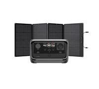 EcoFlow Centrale elettrica portatile RIVER 3 Plus con 160W pannello solare, batteria LFP 286Wh, uscita 1200W, autonomia 16 ore per apparecchi <100W, generatore solare per all’aperto, campeggio, RV