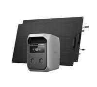 ECOFLOW DELTA 3 Classic Power Station Portatile con flessibile pannello solare 100W*2, batteria LiFePO4 1024Wh, uscita CA 1800W (3600 W max), USB-C 100W, ricarica 1 h, generatore solare per campeggio