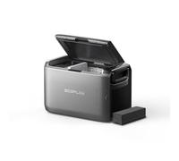 ECOFLOW GLACIER Classic - Frigorifero portatile da 45 l, con batteria aggiuntiva da 298 Wh, refrigeratore a due zone, 39 ore di raffreddamento indipendente dalla rete, alimentazione solare e auto, per