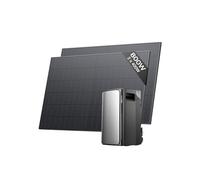 ECOFLOW kit fotovoltaico con batteria (800W,1,92kWh), STREAM Pro 1,92 kWh, 2x 400 W panelli solari rigidi, ingresso solare 2.300 W(3 MPPT), 2 porte CA 2.300 W, microinverter