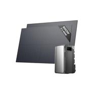 ECOFLOW kit fotovoltaico con batteria (900W,1,92kWh), STREAM Ultra 1,92 kWh, 2x 450 W panelli solari rigidi, ingresso solare 2.800 W(4 MPPT), 2 porte CA 2.300 W, microinverter