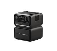 ECOFLOW Power Station portatile RIVER 3 Max Plus (wireless), batteria LFP da 286 Wh e power bank da 5.000 mAh, design modulare, uscita fino a 1200 W, espandibile a 858 Wh, generatore solare per