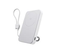 EcoFlow RAPID Mag Qi2.2 Magsafe Powerbank 10000mAh 25W con 36W Cavo Integrato USB C, Qi2.2 Certificato Power Bank Magnetico Caricatore Portatile Senza Fili per iPhone 17/16/15 Pro Max, Bianco