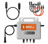 EcoFlow Stream Micro inverter 800 W 0% VAT, inverter solare intelligente Wi-Fi per centrali elettriche da balcone, inverter PV per 2 pannelli solari, 2 MPPT, app, cavo AC e DC incluso