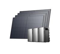 ECOFLOW STREAM Ultra e 2 x AC Pro 5,76 kWh, con batterie di accumulo da 2000 W per kit solare con 4 pannelli solari da 500 W, doppia connessione CA, capacità fino a 11,52 kWh, intelligenza AI