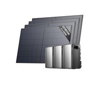 ECOFLOW STREAM Ultra e 2 x AC Pro 5,76 kWh, con batterie di accumulo da 2080 W per kit solare con 4 pannelli solari da 520 W, doppia connessione CA, capacità fino a 11,52 kWh, intelligenza AI