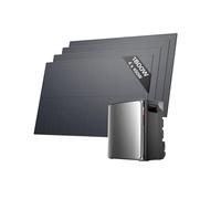 ECOFLOW Stream Ultra X Centrale elettrica da balcone da 3,84 kWh con microinverter +4 Pannelli 450W, ingressi solari da 2,8 kW|4 MPPT, Dual AC 1,2 kW, 6000 Cicli, espandibile da 23 kWh, TOU, AI