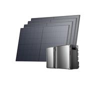 ECOFLOW STREAM Ultra X e AC Pro 5,76 kWh, Centrale da balcone con memoria 2000 W, set completo con pannello solare da 4 × 500 W, 4 MPPT, 2300 W Dual AC, espandibile fino a 21 kWh, Smart AI