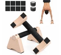 Ecofocet 2 Pezzi Parallele Calisthenics, 25cm Parallele Basse, Maniglie Flessioni, Push Up Bar, Barra per Flessioni, Push Up Parallettes, per Ginnastica Fitness Yoga, per Interni ed Esterni