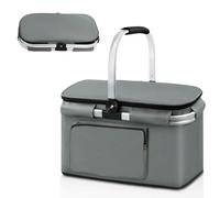 Ecofocet Grande Cestino Picnic Pieghevole, Cestino Termico Portatile