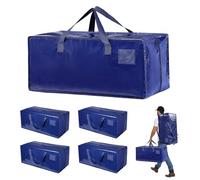 Ecofocet Set da 4 Borse da trasloco extra large, 92L Borsa Portaoggetti con Cerniere e Manici Rinforzati, Borse Trasloco Vestiti sacchetti di stoccaggio pieghevole per traslochi