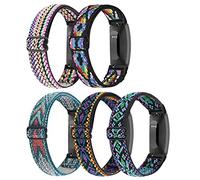 Ecogbd Cinturino di ricambio elastico compatibile con cinturino Fitbit Inspire 2, Tessuto Morbido Nylon Sport Cinturino per Fitbit Inspire/Inspire HR/Inspire 2/Ace 2, Donne Uomini 5pezzi