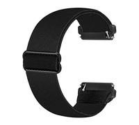 Ecogbd Cinturino di ricambio elastico compatibile con cinturino Fitbit Versa/cinturino Fitbit Versa Lite/cinturino Fitbit Versa 2, cinturini in nylon tessuto morbido per donna uomo (nero)