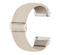 Ecogbd Cinturino di ricambio elastico compatibile con cinturino Fitbit Versa/cinturino Fitbit Versa Lite/cinturino Fitbit Versa 2, cinturini in nylon tessuto morbido per donna uomo (Beige)
