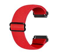 Ecogbd Cinturino di ricambio elastico compatibile con Fitbit Versa, Fitbit Versa Lite, Fitbit Versa 2, cinturino in morbido tessuto di nylon per donna uomo, taglia unica da 11,4 a 38,1 cm, rosso