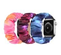 Ecogbd Cinturino di ricambio elastico scrunchie compatibile con Apple Watch 38mm 40mm 41mm 42mm 44mm 45mm 46mm 49mm, cinturino in morbido nylon per iWatch serie 10,9,8,7,6,5,4,3,2,1,SE, Donne