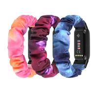 Ecogbd Cinturino di ricambio elastico scrunchie compatibile con Fitbit Luxe, Tessuto morbido traspirante, cinturino in nylon per Donne