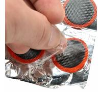 EcoGleam 48 pezzi toppa interna per riparazione pneumatici auto in gomma | Kit riparazione camera d'aria, 48 toppine rotonde 25 mm per pneumatici bici, pezzi di gomma per riparazioni forature, facile