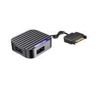 EcoGleam ARGB Controller 5V 3Pin a SATA - Cavo di espansione per PC Ventola (nero)