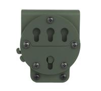 EcoGleam - Base per cintura a rilascio rapido, montaggio cinghia girevole, accessorio fondina (verde)