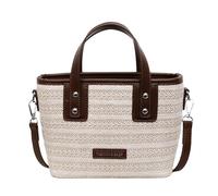 EcoGleam Borsa a tracolla da donna all'uncinetto, con tracolla regolabile, tasche con manico superiore, impermeabile e estetica, borsa da spiaggia per viaggi, shopping, lavoro, uso sociale quotidiano