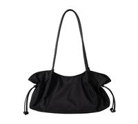 EcoGleam Borsa da donna in nylon con manici e coulisse, grande | Materiale in nylon, grande capacità per tutti i giorni, lavoro, viaggi, sociale, borsa a tracolla versatile