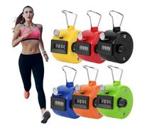 EcoGleam Contatore manuale Tally, contatore a 4 cifre, contatore clicker, contatore manuale (nero)