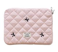 EcoGleam Custodia per laptop da 11/13/15 pollici, resistente agli urti, imbottita, con motivo trapuntato, con stampa a fiocco per iPad e tablet