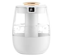 EcoGleam Doppio connettore spray da 1,3 l, con sensore di umidità, diffusore di oli essenziali con luce notturna, umidificatore USB estremamente silenzioso, per casa e ufficio