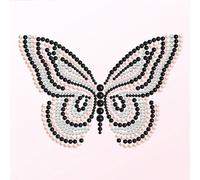 EcoGleam Farfalla fai da te con perline fai da te pittura a diamante con cornice, 30 x 30 cm, decorazione per la casa per adulti