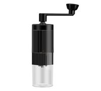 EcoGleam Macinino da caffè a manovella regolabile, per casa, macina fagioli, macchina da caffè (nero)