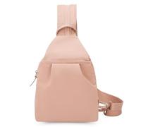 EcoGleam Nylon Crossbody Daypack Adjustable Shoulder Strap Crossbody Bag Multipocket Large Convertible Capacity for Men Women Hiking Travel Sports Running, Gomma rosa, 7,87 x 4,72 x 11,81 Zoll