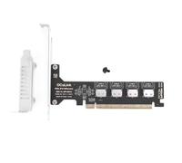 EcoGleam PCIE 4.0 X16 fino a 4 porte OCULINK SFF-8612 Split Bifurcation Card PCIe Gen4 64GB