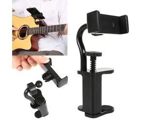 EcoGleam Supporto per telefono per chitarra regolabile | EcoGleam Guitar Phone Holder 6Pezzi Bracket, Nylon Plastico, 60x55x150mm, 112g, confezione singola, supporto telefono moto
