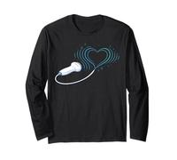 Ecografo Ultrasound Tech Heart Probe Love Scanner Maglia a Manica