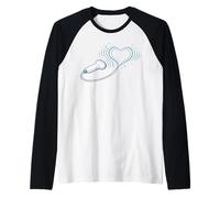 Ecografo Ultrasound Tech Heart Probe Love Scanner Maglia con Maniche Raglan