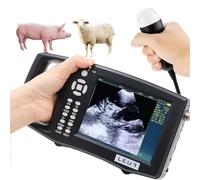 Ecografo Veterinario Impermeabile per Gravidanza,Test Di Gravidanza Animali Portatile Ad Alta Precisione con Sonda Impermeabile a 3,5 MHz, Display Ad Alta Definizione a LED, Lavoro Sostenibile 4-5h