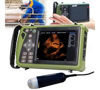 Ecografo Veterinario Portatile, Test Di Gravidanza Animali Ad Alta Precisione Macchina Per Scanner B-Ultra Con Sonda 3.5MHz, Display LED 5.6 Pollici Per Suini, Ovini(Convex Array Probe)