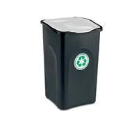 Ecogreen Pattumiera Differenziata 50Lt Colore Nero e Verde