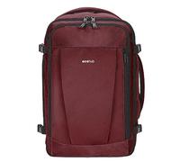 ECOHUB Zaino da Viaggio Ryanair 40x20x25, 13 Tasche, Bagaglio a Mano, Valigia Sotto il Sedile, con Maniglia, Borsa Aereo, Ecologica in PET Riciclato, da 20 Litri, Brevettato(Rosso)