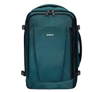ECOHUB Zaino da Viaggio Ryanair 40x20x25, 13 Tasche, Bagaglio a Mano, Valigia Sotto il Sedile, con Maniglia, Borsa Aereo, Ecologica in PET Riciclato, da 20 Litri, Brevettato(Blu verde)
