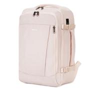 ECOHUB Zaino Ryanair 40x20x25, Zaino da Viaggio da 20L con 13 Tasche, Bagaglio a Mano, Borsa da Cabina per Voli, Zaino Donna Uomo in PET Riciclato per Trekking e Lavoro, Beige