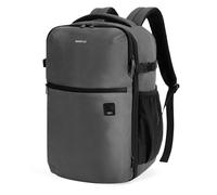 ECOHUB Zaino Ryanair 40x20x25, Zaino da Viaggio per Aereo per Laptop da 14 Pollici, Zaino Riciclato Resistente All'acqua Bagaglio a Mano per Scuola Lavoro e Trekking, 20L-Grigio