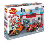 Ecoiffier - Abrick Formula 1 Grand Prix, Set Costruzioni con Auto da Corsa, Circuito e Accessori, Gioco Educativo per Bambini dai 18 Mesi, Mattoncini Grandi Prima Infanzia, 7900002976