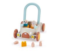 Ecoiffier- BB Abrick Baby Walker, Primi Passi con Cubi Colorati, Carrellino Spingi e Gioca per Bambini da 12 Mesi, 7900007950