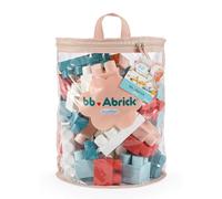 Ecoiffier - Borsa portaoggetti per bambini 60 mattoni rosa - BB Abrick - Gioco di costruzione motoria fine - da 12 mesi - Giocattolo per bambini - 7933 - Garanzia France Origine