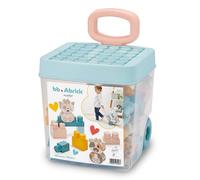 Ecoiffier - BB Abrick Trolley Bauletto 40 Pezzi, Trolley con Mattoncini Colorati per Bambini, 18+ Mesi, Gioco Educativo e Creativo, 7900007928